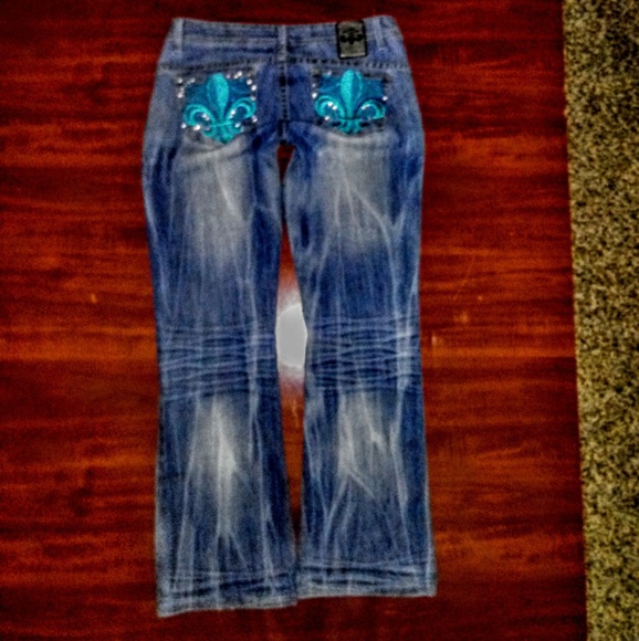 Dereon Denim - Dereon Jeans Size 11/12 Boot Cut Posh Pock